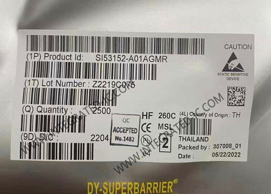 SI53152-A01AGMR Ολοκληρωμένο Κύκλωμα Chip Spread Spectrum Tolerant PCIe Clock Buffer