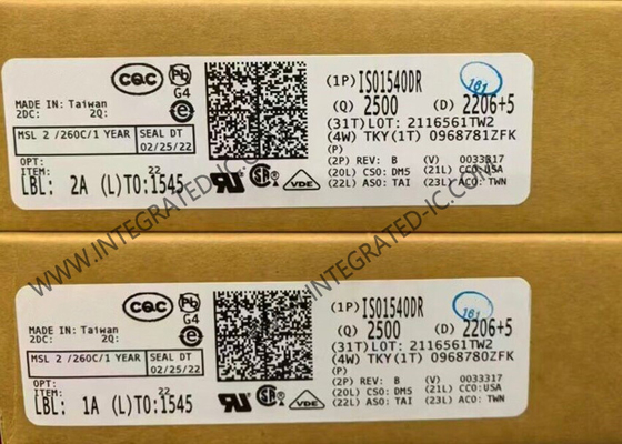 Τσιπ ολοκληρωμένου κυκλώματος ISO1540DR 2500Vrms χαμηλής ισχύος αμφίδρομοι απομονωτές I2C