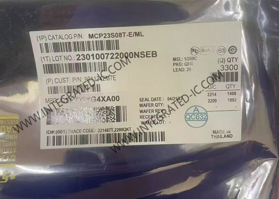 MCP23S08T-E/ML Ολοκληρωμένο Κύκλωμα Chip 8Bit SPI I/O Expander με Σειριακή Διεπαφή