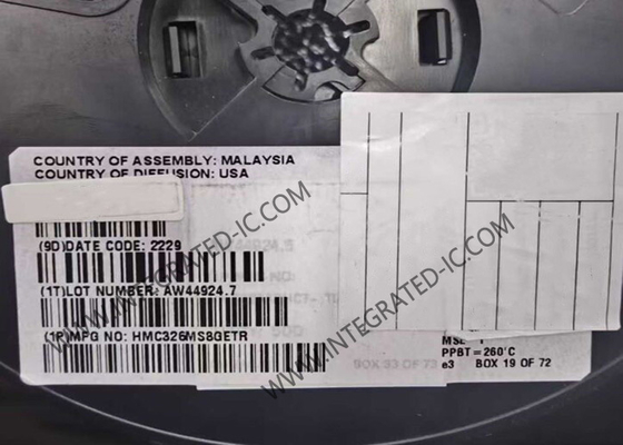 Μονάδα ασύρματης επικοινωνίας HMC326MS8GETR GaAs InGaP HBT ενισχυτές οδηγών