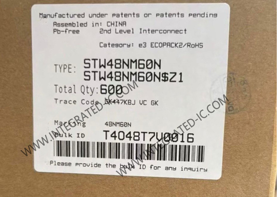 STW48NM60N Ολοκληρωμένο Κύκλωμα Chip 600V MDmesh II N-Channel Power MOSFET Τρανζίστορ