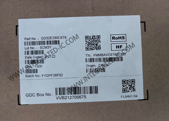 Μικροελεγκτής GD32E230C8T6 MCU 32-Bit Microcontrollers 72MHz ARM Cortex M23 MCU