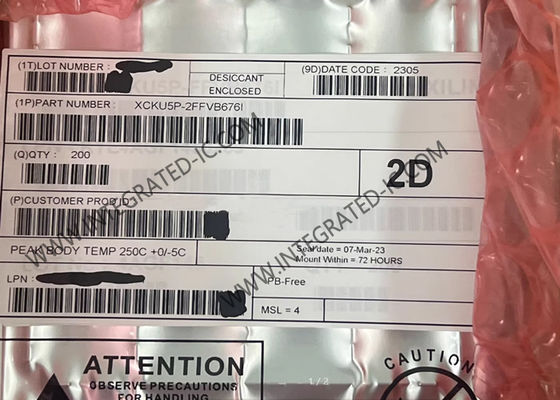 Χώρος Προγραμματισμένη Πύλη XCKU5P-2FFVB676I FPGA Προγραμματισμένη Λογική IC FBGA-676