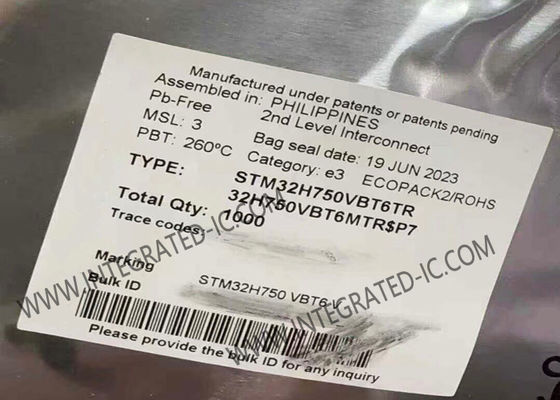 Μικροελεγκτής STM32H750VBT6TR MCU 32Bit Μικροελεγκτές 480MHz STM32H7 Series MCU