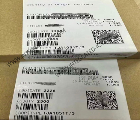 TJA1051T Τσιπ ολοκληρωμένου κυκλώματος 5Mbps 4.5V έως 5.5V Υψηλής ταχύτητας δέκτη CAN