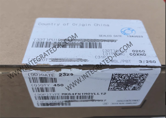 Mk64fn1m0vll12microcontroller MCU Μικρούς μικροελεγκτές 120MHz IC LQFP100
