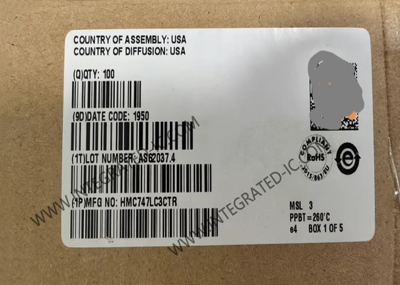 HMC747LC3CTR Integrated Circuit Chip 13Gbps Τύπος D Flip-Flop SMT16 Λογικές συσκευές