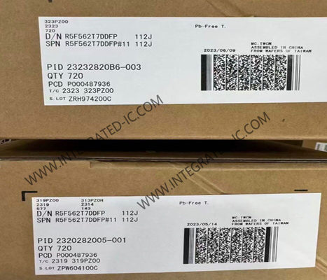 R5F562T7DDFP Μικροελεγκτής MCU 32-bit 100MHz RX62T Μικροελεγκτής 100-LFQFP