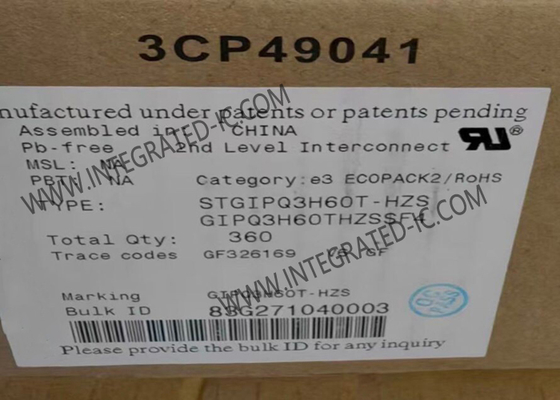 STGIPQ3H60T-HZ Μοδούλες IGBT αυτοκινήτων 3A 600V 3-Φάσης Inverter Bridge IGBT