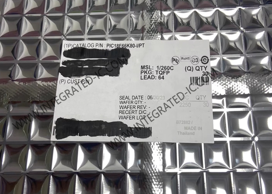 Μικροελεγκτής MCU PIC18F66K80-I/PT 64MHz υψηλής απόδοσης 8-bit μικροελεγκτής IC