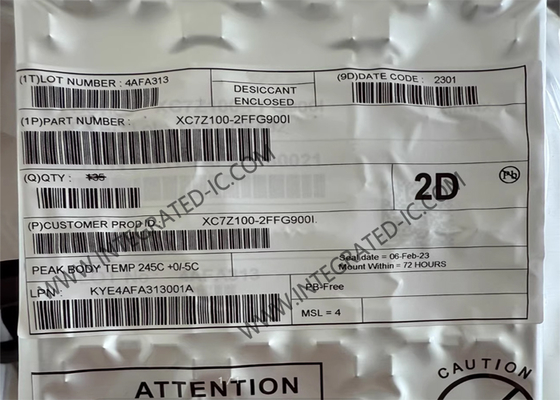 XC7Z100-2FFG900I Προγραμματιζόμενη Διάταξη Πύλης Πεδίου​ Υψηλής Απόδοσης SoC FPGA IC FBGA900