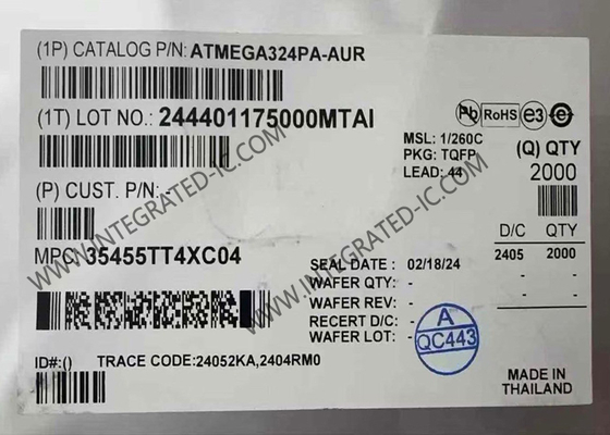 Μικροελεγκτής ATMEGA324PA-AUR MCU 8-Bit 20MHz 32KB Flash AVR Microcontroller 44-TQFP