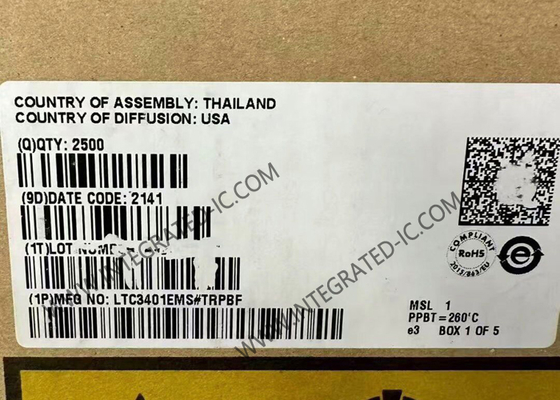 LTC3401EMS Ολοκληρωμένο Κύκλωμα Chip 1A Σύγχρονος Μετατροπέας Boost 3MHz Step Up Regulators