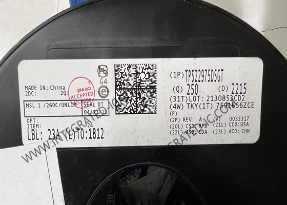 TPS22975DSGT Ολοκληρωμένο Κύκλωμα Chip 6A Διακόπτες Φορτίου 16mOhm Power Switch IC WSON8