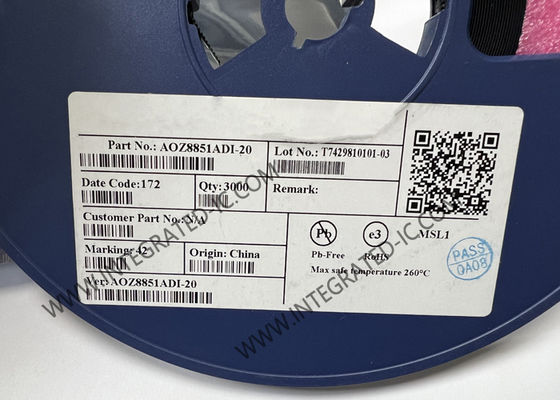 AOZ8851ADI-20 Ολοκληρωμένο Κύκλωμα Chip 20V Διπλής Κατεύθυνσης Δίοδος Καταστολής Παροδικής Τάσης 0.4pF Διπλής Κατεύθυνσης TVS