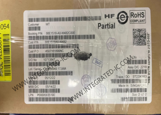 88E1518-A0-NNB2C000 Ethernet IC Ενσωματωμένοι δέκτες Ethernet 10/100/1000 Mbps με ενεργειακή απόδοση