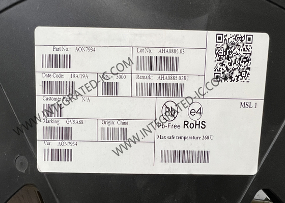 AON7934 Τσιπ ολοκληρωμένου κυκλώματος 30V διπλό ασύμμετρο N-Channel MOSFET τρανζίστορες