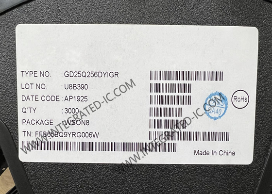 GD25Q256DYIGR Μνήμη IC Chip 256Mbit 104MHz SPI NOR Flash Memory WSON-8