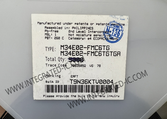 M34E02-FMC6TG Τσιπ μνήμης IC 2-Kbit SPD EEPROM Μνήμη για μονάδες DRAM