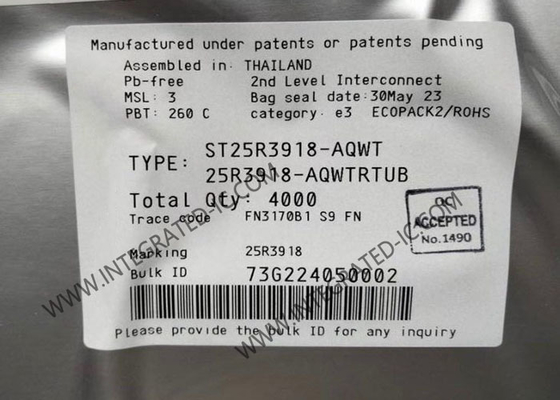 ST25R3918-AQWT Τεχνολογικός διακόπτης ολοκληρωμένου κυκλώματος