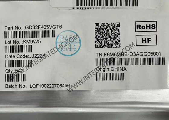 GD32F405VGT6 Μικροελεγκτής MCU 168MHz Arm Cortex-M4 32-Bit MCU LQFP-100