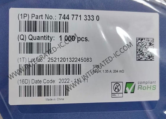 7447713330 Ολοκληρωμένο Κύκλωμα Chip 1.35 A 204mOhm 33 µH Θωρακισμένο Πηνίο Επαγωγής με περιέλιξη σύρματος σε τύμπανο