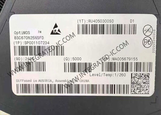 BSC670N25NSFD Ολοκληρωμένο Κύκλωμα Chip 250V N-Channel Power MOSFET Transistors PG-TDSON-8