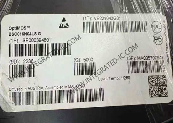 BSC016N04LSG Τσιπ ολοκληρωμένου κυκλώματος OptiMOS 3 Τρανζίστορα ισχύος 40V Τρανζίστορες MOSFET