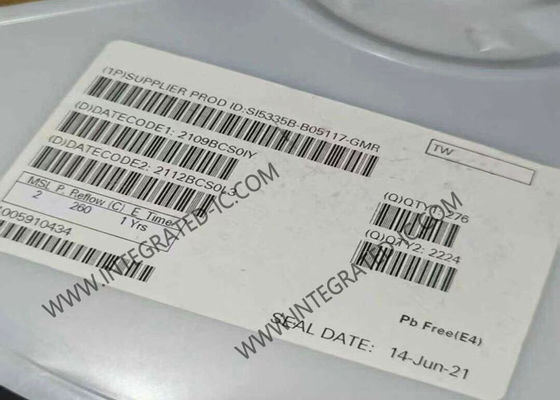 SI5335B-B05117-GMR 200MHz Τετρακάναλος γεννήτης ρολογιού IC με χαμηλό jitter για ακριβή χρονισμό