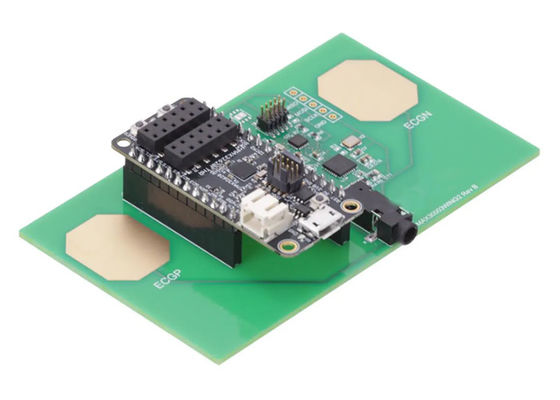 MAX30003WING2 Ενσωματωμένες Λύσεις Διεπαφή Front End Πλατφόρμα Feather Evaluation Expansion Board