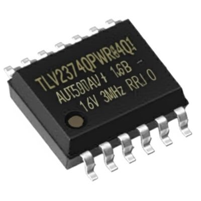 TLV2374QPWRG4Q1 Τετραγωνικό αυτοκινήτου 16V 3MHz 4 κανάλια λειτουργικός ενισχυτής IC chip