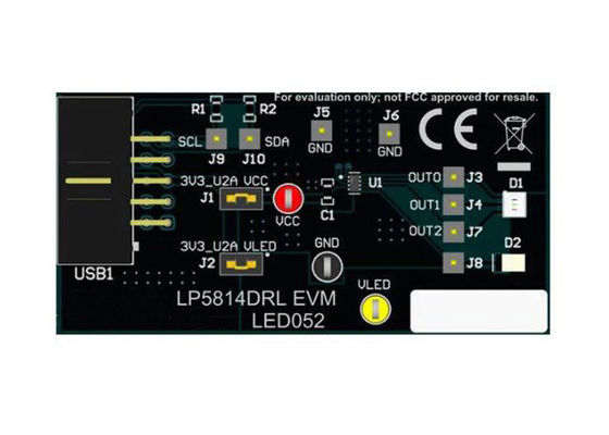 LP5814DRLEVM Ενσωματωμένες Λύσεις LP5814 4 Channel RGBW LED Driver Μονάδα Αξιολόγησης