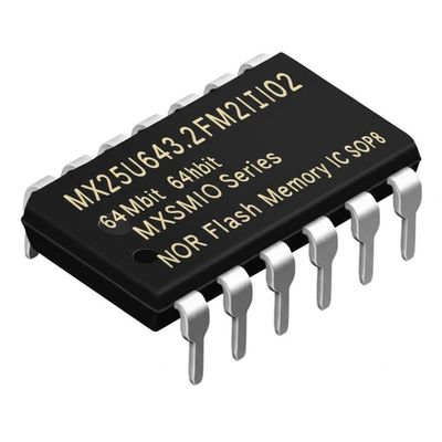 MX25U6432FM2I02 Ολοκληρωμένο κύκλωμα μνήμης NOR Flash 64Mbit με διασύνδεση SPI 133 MHz σε πακέτο SOP8