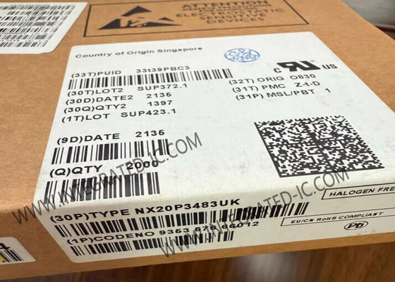 NX20P3483UK Ολοκληρωμένο Κύκλωμα Chip USB Power Delivery IC με USB-C 3.0 3.4A Λειτουργικό Ρεύμα και 2.7V έως 5.5V Τάση Λειτουργίας
