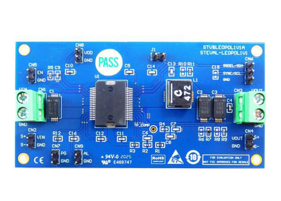 STEVAL-LEOPOL1V1 Ενσωματωμένες λύσεις 5A Πίνακας αξιολόγησης μονολιθικών ρυθμιστών συγχρονικών διακυμάνσεων