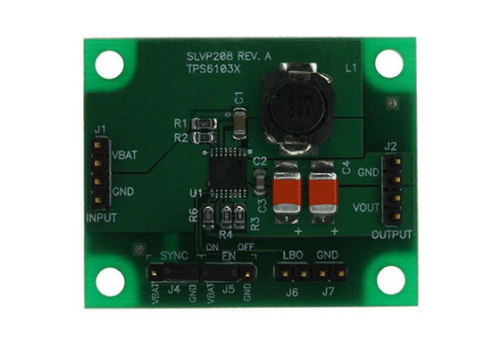 TPS61030EVM-208 Ενσωματωμένες λύσεις 5V 1A DC/DC Step Up Converter Board Evaluation