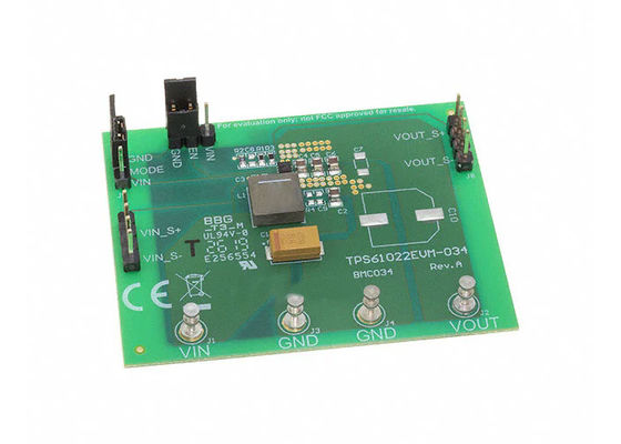 TPS61022EVM-034 Ενσωματωμένες Λύσεις 2.2 V έως 5.5 V DC/DC Step Up Converter Πίνακας Αξιολόγησης