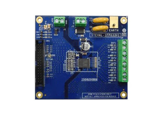 STEVAL-IFP033V1 Εναρμονισμένες λύσεις Επαφή ISO8200BQ High Side Driver Evaluation Board