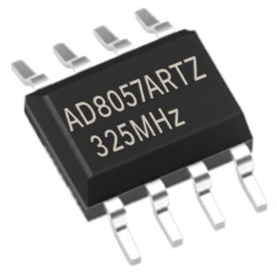 AD8057ARTZ Chip ολοκληρωμένου κυκλώματος 325MHz ενισχυτής ανατροφοδότησης τάσης με 1,15 kV/us Slew Rate και χαμηλή ισχύς 6mA τροφοδοτικού ρεύματος