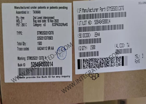 STM32G031C6T6 Μικροελεγκτής MCU 32Bit Μονόπυρη Μικροελεγκτές Τσιπ