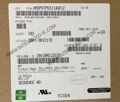 HM2P07PK5114GFLF 110 Συνδετήρες Πίσω Πίνακα Millipacs 5 Σειρών Κάθετοι Συνδετήρες Κεφαλίδας