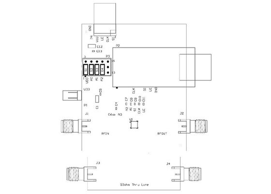 RFSA3713PCK-410 Ενσωματωμένες λύσεις 5MHz έως 6000MHz Digital Step Attenuator Evaluation Board