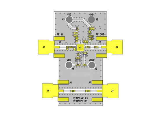 QPL9065PCB401 Ενσωματωμένες λύσεις Ultra-Low Noise 2-Stage Bypass LNA Board
