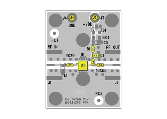 TQP3M9038-PCB-IF Ενσωματωμένες λύσεις 85mA High Linearity LNA Gain Block Evaluation Board