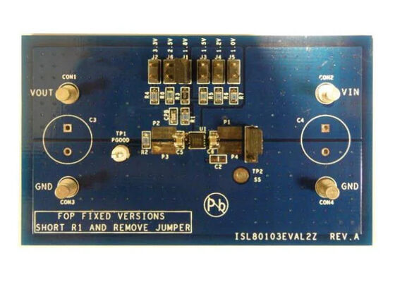 ISL80103EVAL2Z Ενσωματωμένες λύσεις μονοκαναλιών Γραμμικός ρυθμιστής τάσης Δελτίο αξιολόγησης