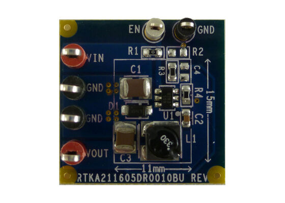 RTKA211605DR0010BU Ενσωματωμένες λύσεις 3.3V 500mA DC/DC Step-Down Regulator Πίνακας Αξιολόγησης