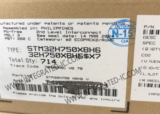 Τριανταδυάμπιτο ολοκληρωμένο κύκλωμα μικροελεγκτών ΒΡΑΧΙΌΝΩΝ φλοιός-M7 ενιαίος-πυρήνων 265-TFBGA STM32H750XBH6