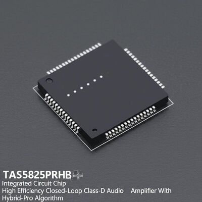 TAS5825PRHBR Ολοκληρωμένο Κύκλωμα Chip Υψηλής Απόδοσης Κλειστού Βρόχου Ενισχυτή Ήχου Class-D με Υβριδικό Αλγόριθμο Pro