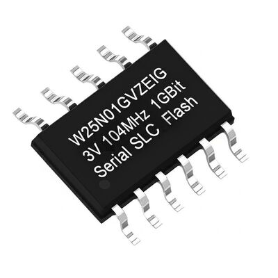 W25N01GVZEIG 1 Gbit 104MHz SPI Διασύνδεση SLC NAND Flash Memory IC Chip