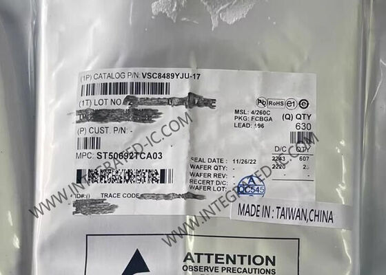 Διασύνδεσμοι Ethernet IC VSC8489YJU-17 Δύο κανάλια SerDes PHY Διασύνδεσμοι Ethernet FCCSP-196